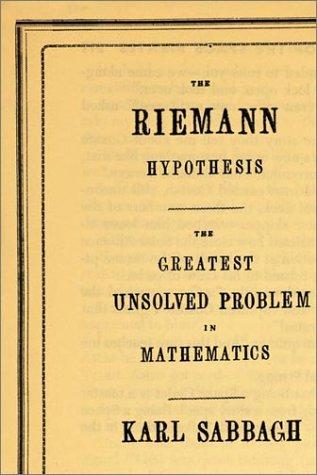 Cover of The Riemann Hypothesis