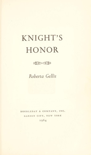 Cover of Knight's Honor