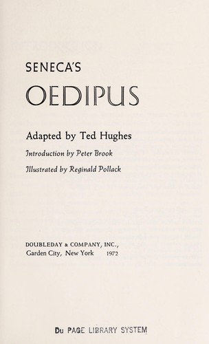 Cover of Seneca's Oedipus