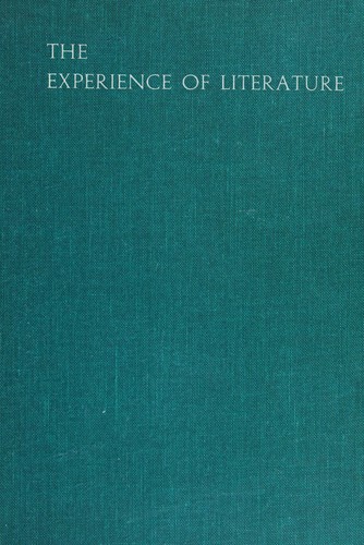 Cover of The experience of literature