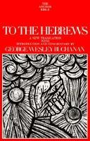Cover of To the Hebrews