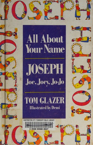 Cover of All about your name, Joseph, Joe, Joey, Jo-Jo