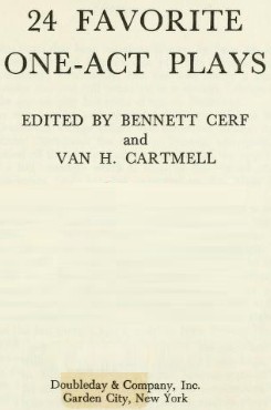 Cover of 24 favorite one-act plays