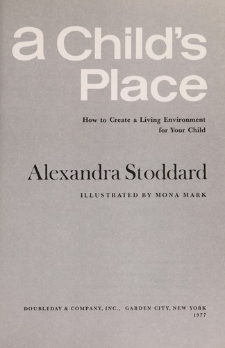 Cover of A child's place