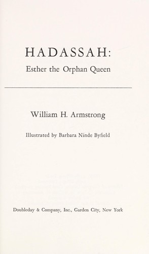 Cover of Hadassah: Esther the orphan queen