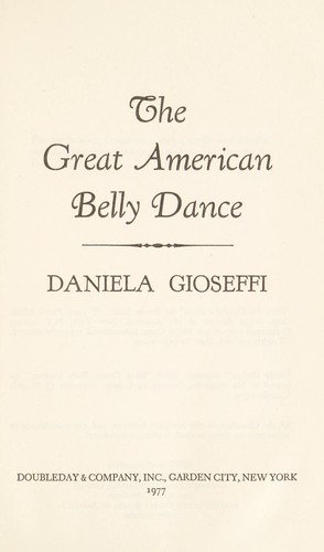 Cover of The great American belly dance