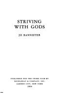 Cover of Striving with gods