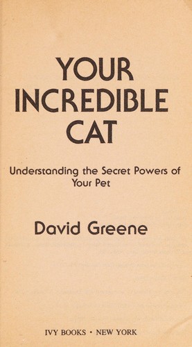 Cover of Your Incredible Cat