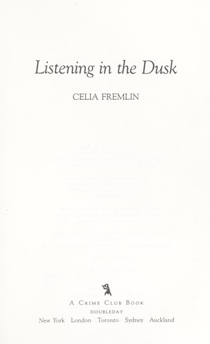 Cover of Listening in the dusk