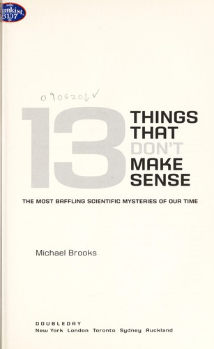 Cover of 13 things that don't make sense