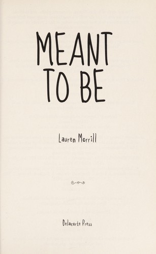 Cover of Meant to be