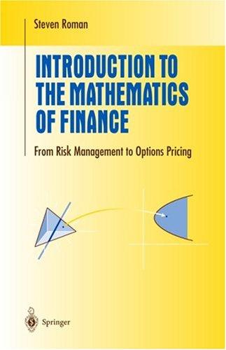 Cover of Introduction to the Mathematics of Finance