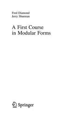 Cover of A First Course in Modular Forms