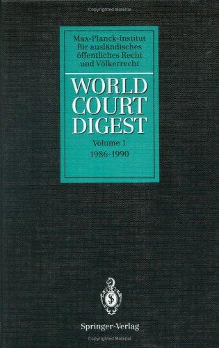 Cover of World Court Digest 1986-1990