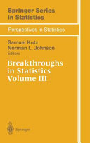 Cover of Breakthroughs in Statistics