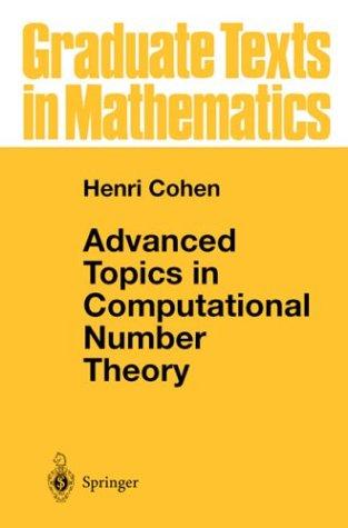 Cover of Advanced Topics in Computional Number Theory (Graduate Texts in Mathematics)