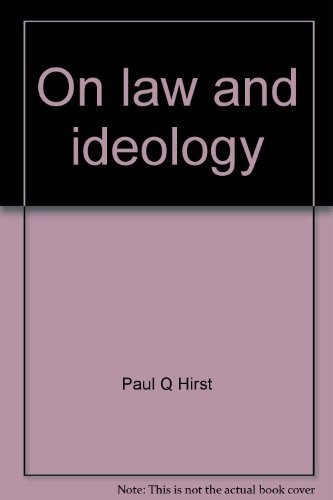 Cover of On law and ideology