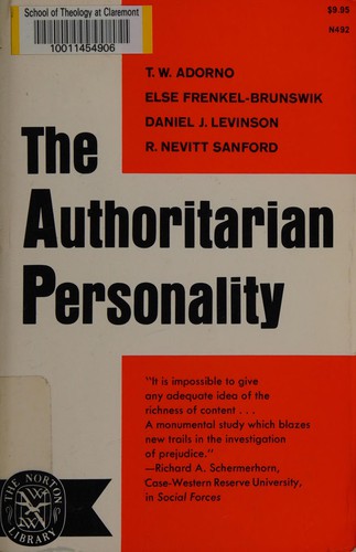 Cover of The authoritarian personality