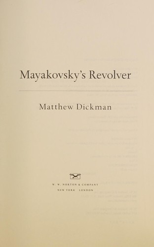 Cover of Mayakovsky's revolver