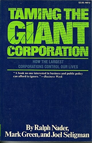 Cover of Taming the giant corporation