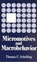 Cover of Micromotives and macrobehaviour