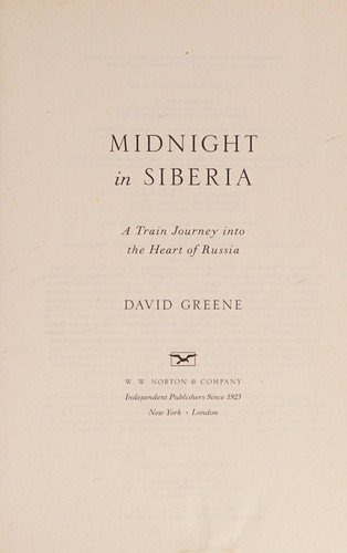 Cover of Midnight in Siberia