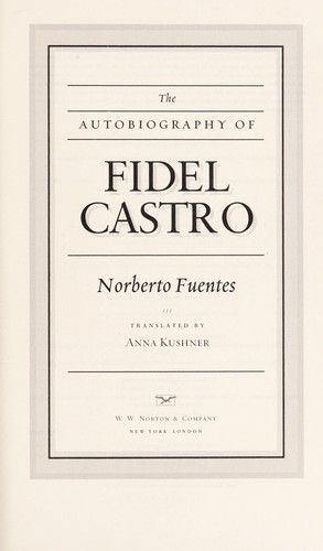 Cover of The autobiography of Fidel Castro