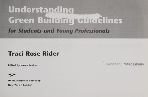 Cover of Understanding green building guidelines