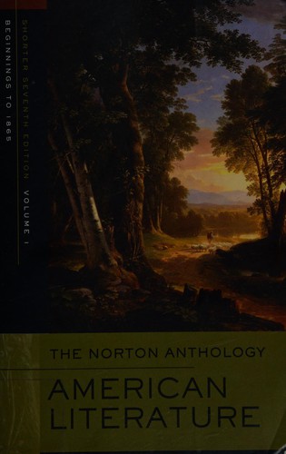 Cover of The Norton Anthology of American Literature -- Shorter Seventh Edition -- Volume 1