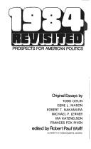 Cover of 1984 revisited; prospects for American politics