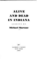 Cover of Alive and dead in Indiana