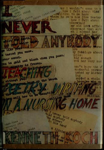 Cover of I never told anybody