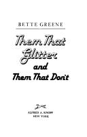 Cover of Them that glitter and them that don't