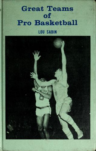 Cover of Great teams of pro basketball
