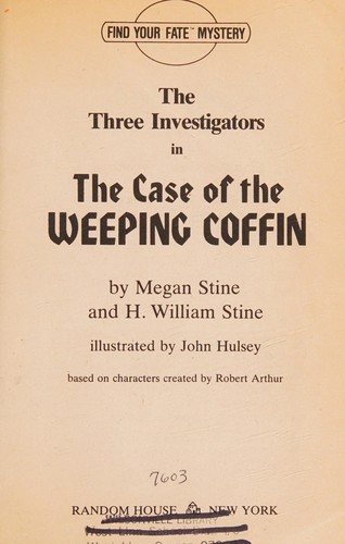 Cover of The Three Investigators in The case of the weeping coffin