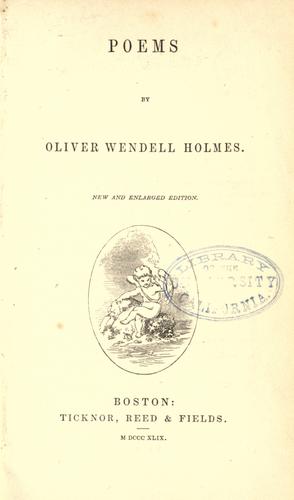 Cover of Poems