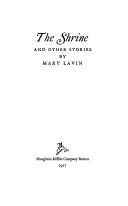 Cover of The shrine, and other stories