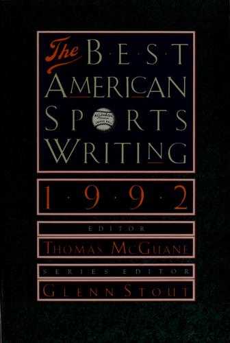 Cover of The best American sports writing, 1992