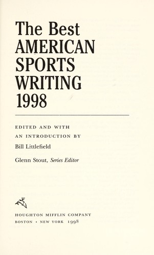 Cover of The best American sports writing 1998