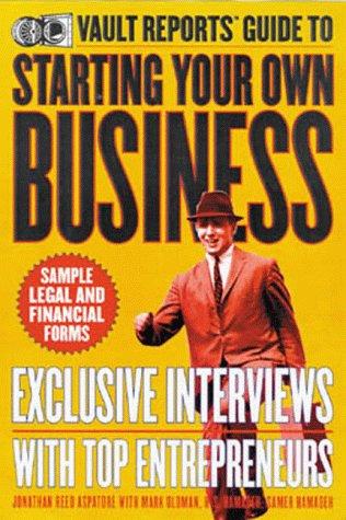 Cover of Vault Reports guide to starting your own business