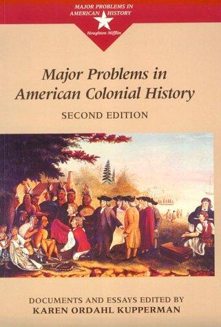 Cover of Major Problems in American Colonial History