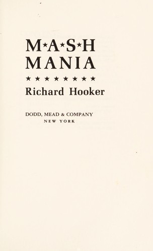 Cover of M*A*S*H mania