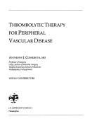 Cover of Thrombolytic therapy for peripheral vascular disease