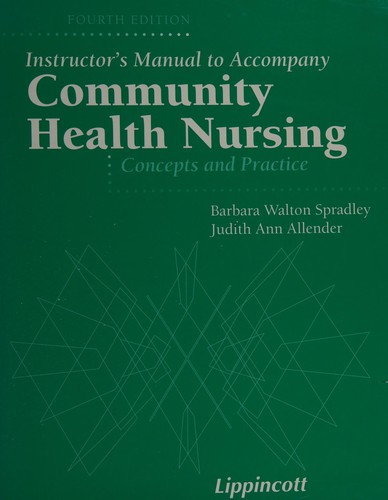 Cover of Instructor's manual to accompany Community health nursing