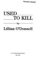Cover of Used to kill
