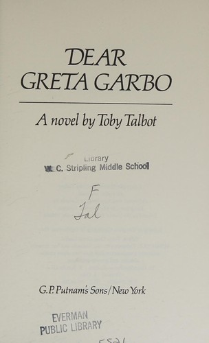 Cover of Dear Greta Garbo