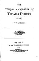 Cover of The plague pamphlets of Thomas Dekker