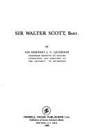 Cover of Sir Walter Scott, bart
