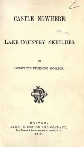 Cover of Castle Nowhere: lake-country sketches