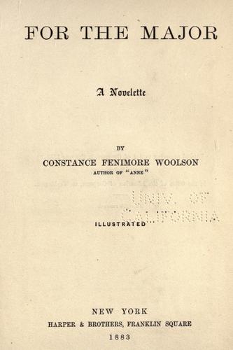 Cover of For the major